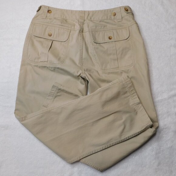 Filson Tan Khaki Chino Pants | Fold Over Pockets | Adjustable Waist | VGUC | 10 - Picture 6 of 11